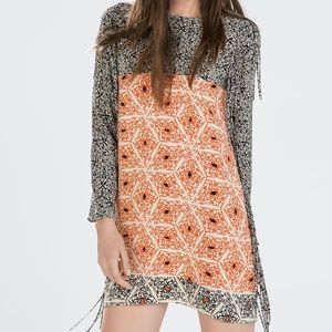 Zara Woman Long Sleeve Dress